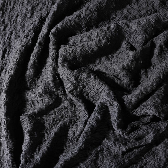 Soft Cotton Fluffy Material Flexible 3D Texture Fabric Black Etsy