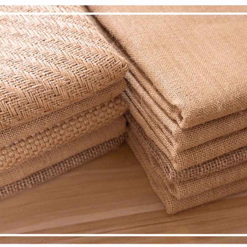 Natural Jute Fabric Organic Jute Material Sheet Hessian Etsy