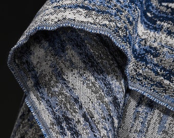 Blue Denim Fabric, Jean Fabric, by the Half Yard, Distressed Holes Denim  Fabric, Cotton Denim, Washed Denim 