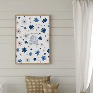 Personalized Grandma Poster &quot;I like sleeping at Grandma&#39;s&quot; - Unique gift for Grandmother&#39;s Day