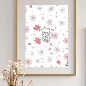 Personalized Grandma Poster &quot;I love tea at Grandma&#39;s&quot; - Unique gift for Grandmother&#39;s Day