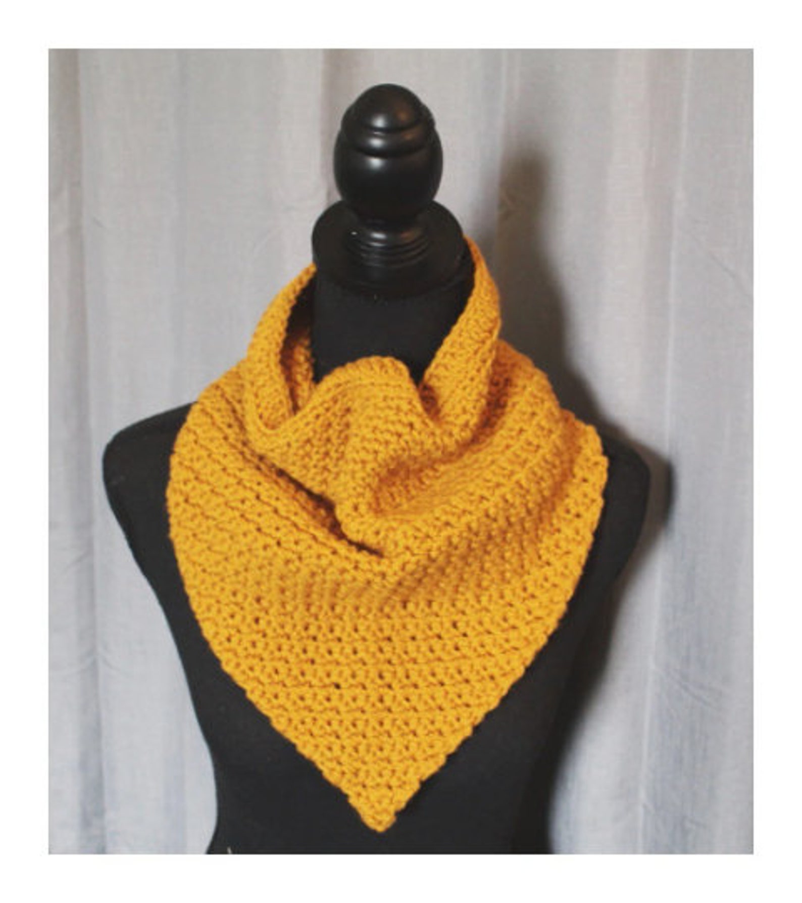 Bandana Cowl Crochet PATTERN Instant Download PDF Beginner Etsy