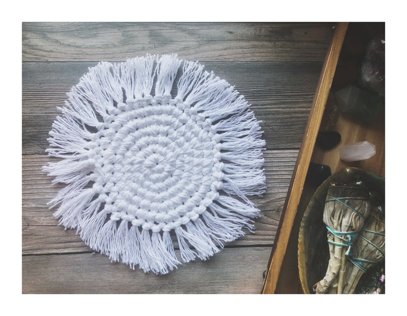 The Arnolds Boho Coaster Crochet PATTERN Instant Download Etsy