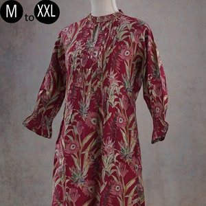 Maroon Modal Muslin Asymmetric Coords Printed Closed neck Kurta Palazzo set | Casual Party Indian Ethnic Festive Wear Women Kurta Pakistani