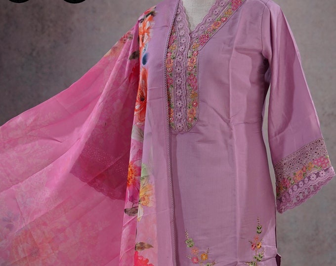 Ruhi Vol 55 Italian Silk Pink Color Navratri Garbha Collection main image 1