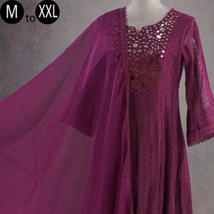 Cotton net kurtis top