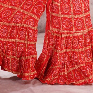 Women Rayon Sharara Work Palazzo Pant Indian Bottom Wear Pajama Trousers  Girls Party Wear Dress Harem Pants Sarara Lounge -  Canada