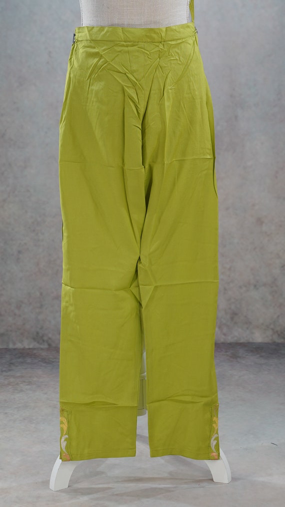 Women Green Hand Painted Rayon Slub Kurta Set ( Pack Of 3 Pcs- Kurta & –  Anaysa Fashion