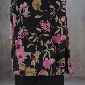 Women mustard floral angrakha printed cotton tunic top short kurti