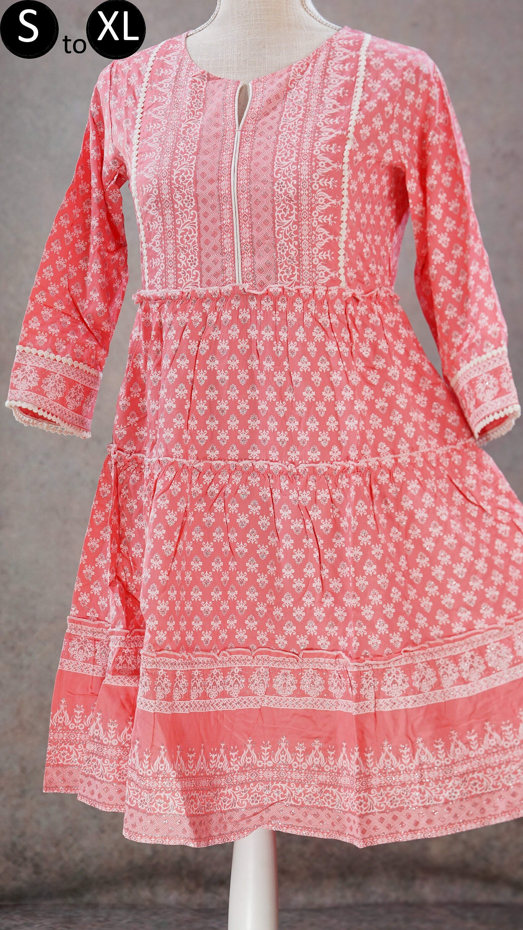 Pink short frock designs 2025