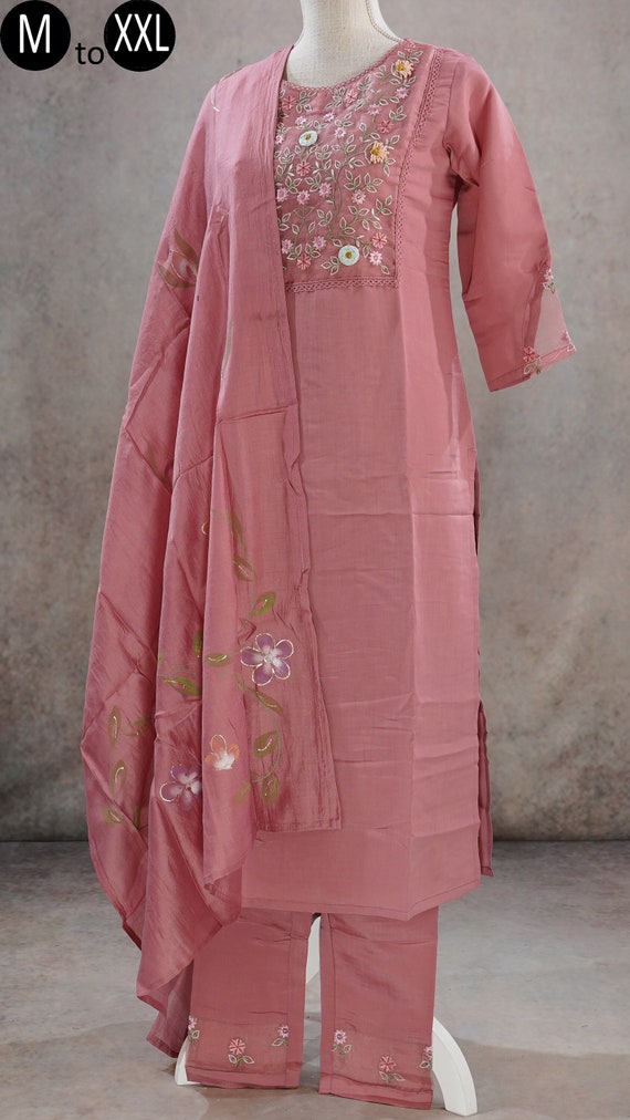 Silk Kurta Set for Women/ Wedding Wear / Party Wear Kurti Set – thekurtalady