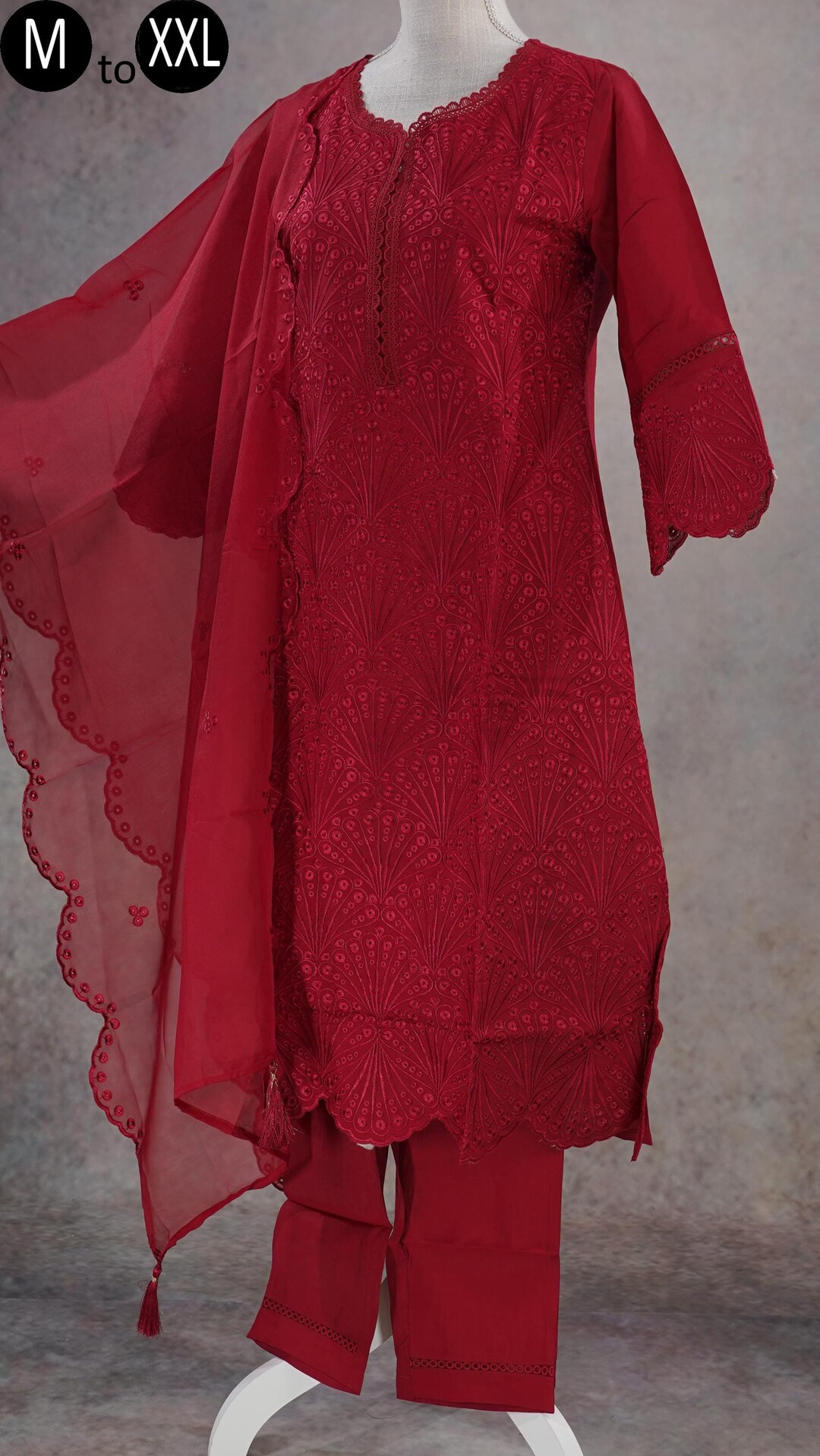 Dark Purple Premium Roman Silk Kurti Set with Chanderi Jacquard Dupatta