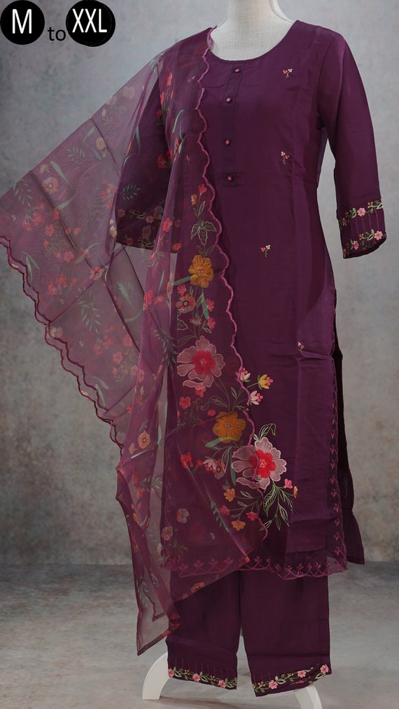 Buy MIJAASHREE FASHION Women Dark Purple and Black Solid Cotton Blend Pack  of 2 A-line Kurta| L Online at Best Prices in India - JioMart.