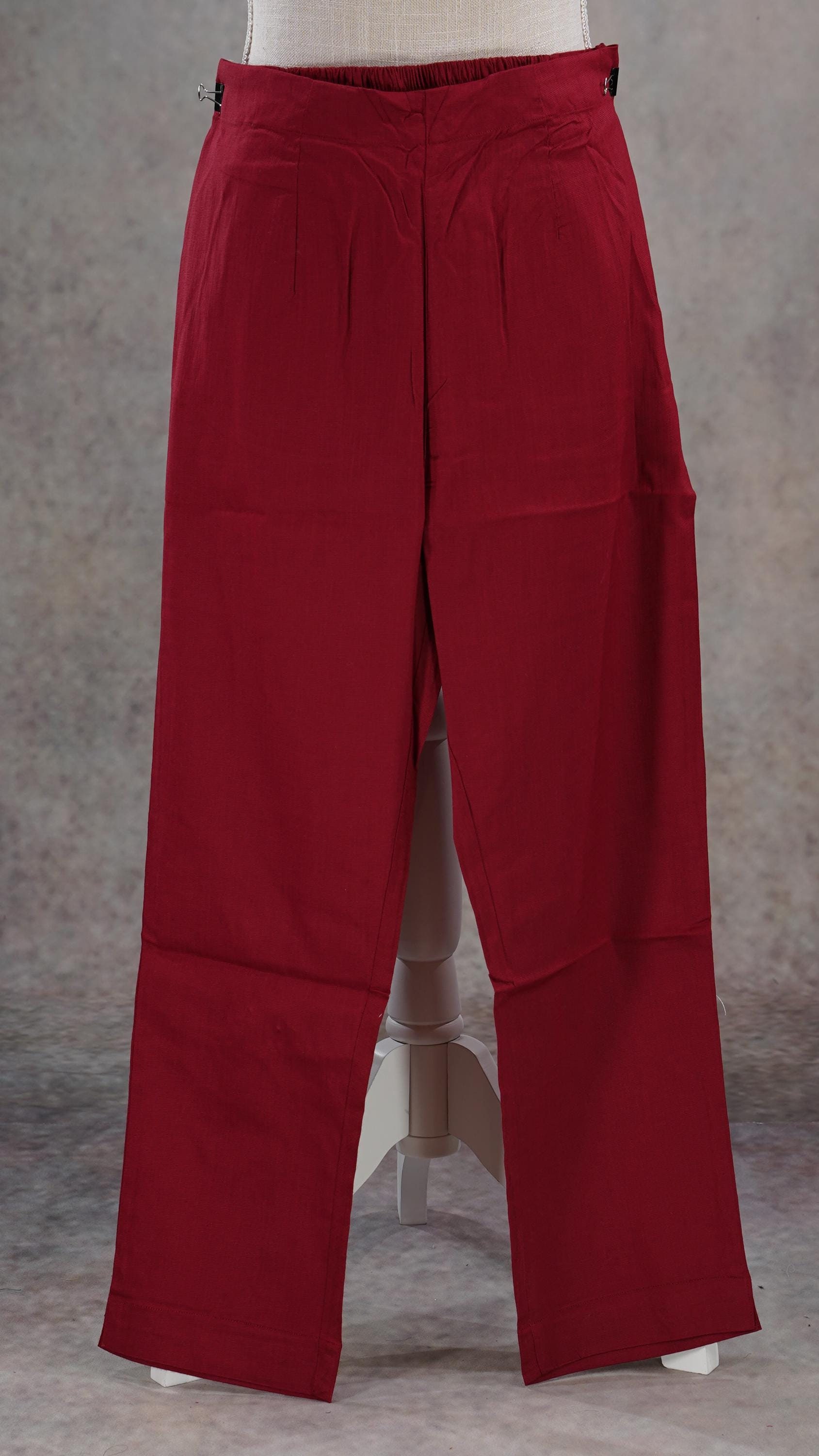 Pantalon Pakistanais Jadoon Fashion Brodé Fleurs, Fond Cloche, Crème - Neuf