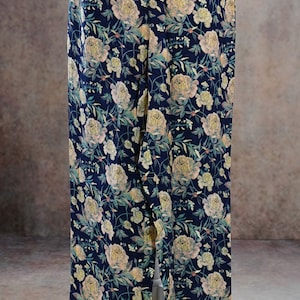 RFSS1412 - muslin floral print alia cut kurta with pants and dupatta