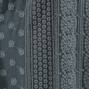 Dark Gray Kurta Art Embroidered Georgette Aligadhi Pant main image 1