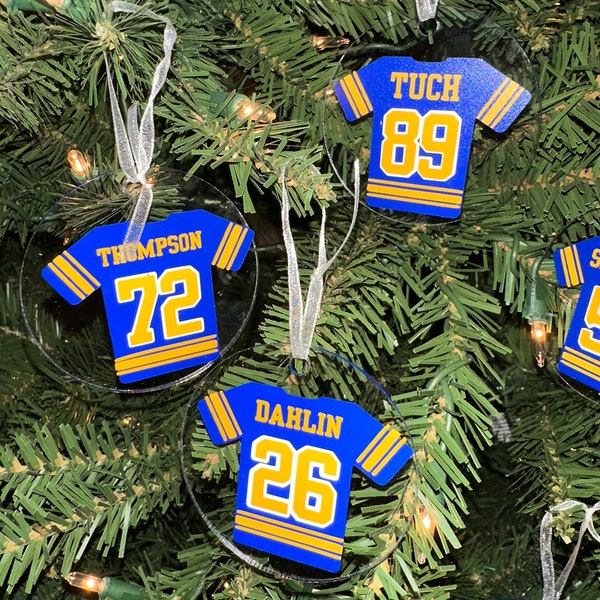 Buffalo Sabres Jersey Christmas Ornaments (TWO for 7)