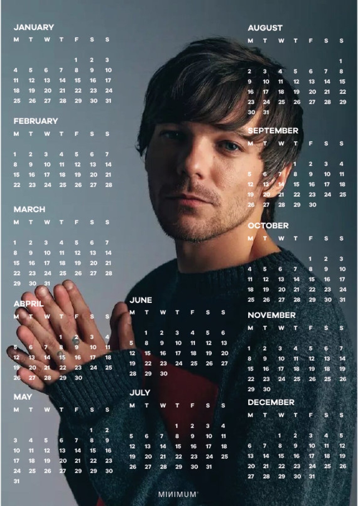 Louis Tomlinson 2021 Calendar Etsy