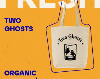 Bolsa de algodón orgánico ecológica Two Ghosts
