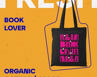 Bolsa de algodón orgánico ecológica para amantes de los libros
