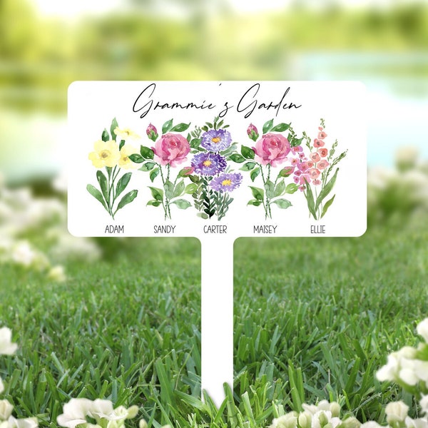 Grandmas Garden Sign, Metal Garden Sign Outdoor, Gift for Grandma from Grandkid, Garden Stake Sign, Garden Sign Personalized, Garden Gifts