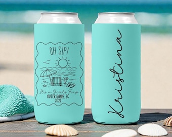 Custom Girls Trip 2026 Can Cooler, Spring Break Can Holder, Personalized Girls Trip Gifts,  Family Vacation Announcement, Beach Party Favors