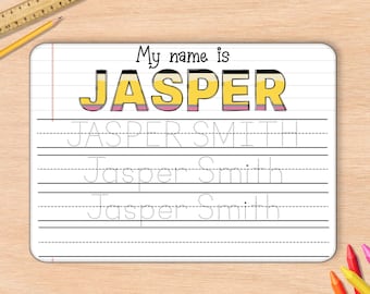 Name Tracing Board for Kids, Dry Erase Name Board, Name Writing Practice, Handwriting Practice for Kids,  Personalized Name Tracing