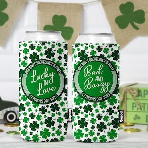 Cadeau d'anniversaire pour la Saint-Patrick, EVJF de la Saint-Patrick Refroidisseur de canettes KOOZIE®, EVJF porte-bonheur, Shower nuptiale