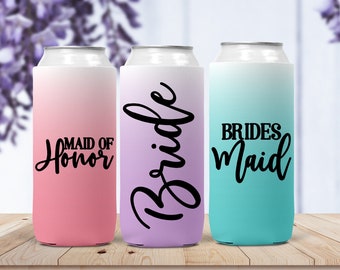 Bridesmaid Gifts Personalized KOOZIE® Can Cooler, Bridesmaid Gift Box Stuffers, Bridesmaid Gifts Wedding Day, Wedding KOOZIE® Can Cooler