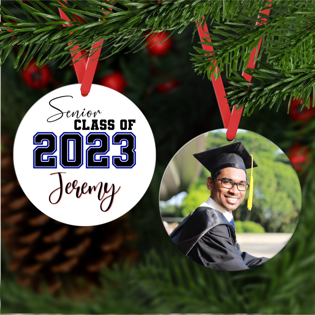 Class of 2024 Ornament With Photo, Graduation Gift With Picture, Class ...