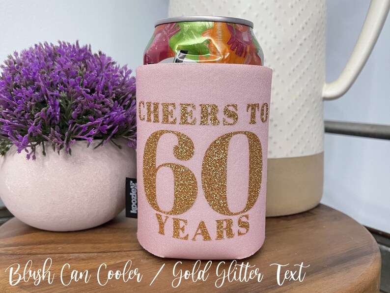 60th Birthday KOOZIE® Can Cooler Party Favor 60th Anniversary - Etsy