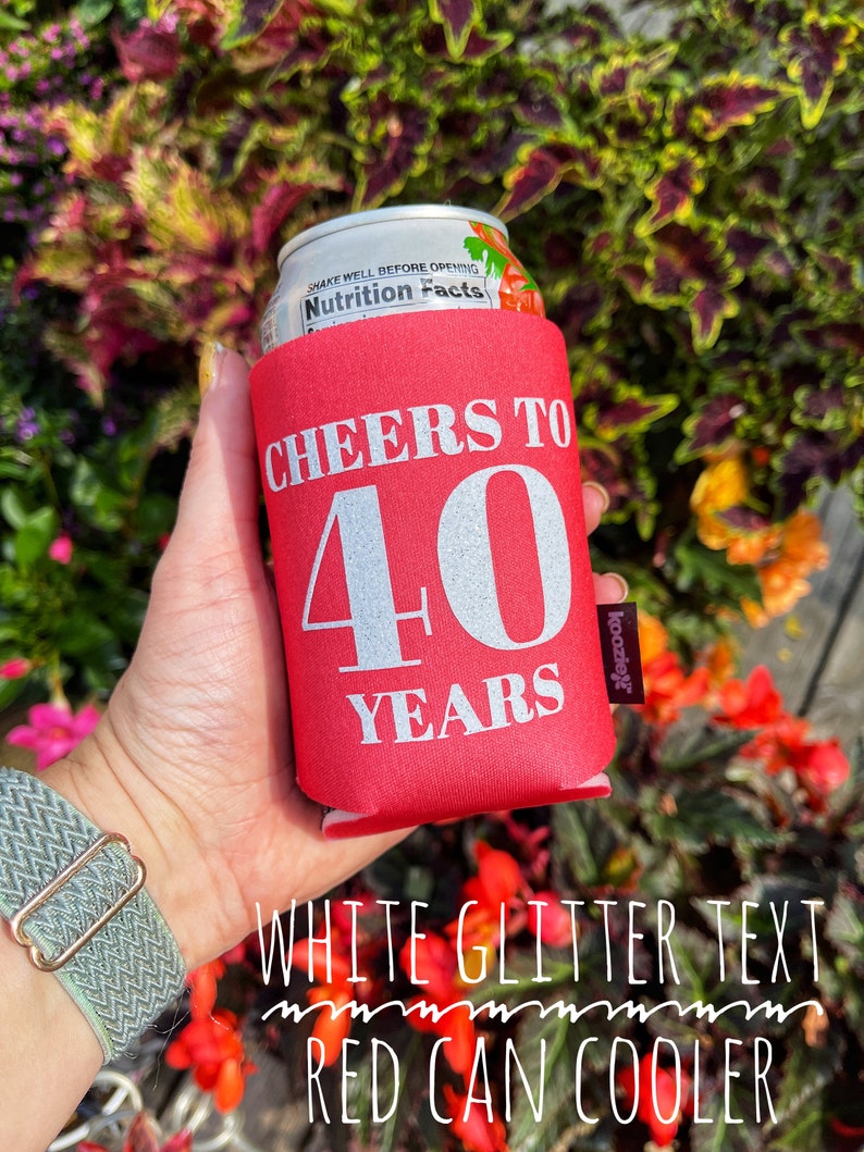 50th Birthday KOOZIE® Can Cooler Party Favor 50th Anniversary Etsy