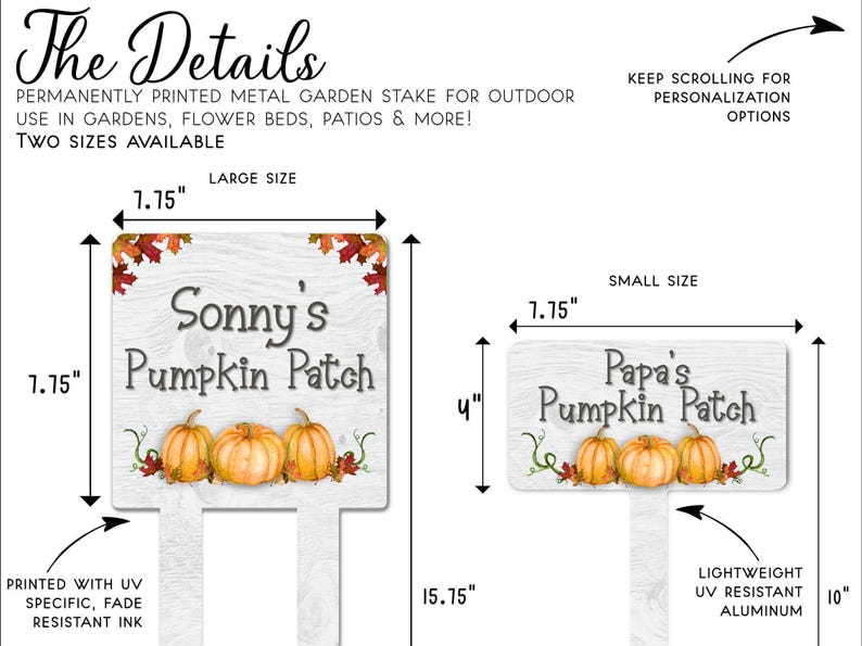 Pumpkin Patch Sign Outdoor, Pumpkin Patch Decor, Pumpkin Patch Farm Sign, Pumpkin Patch Garden Sign, Pumpkin Patch Metal Sign for Garden bild 3