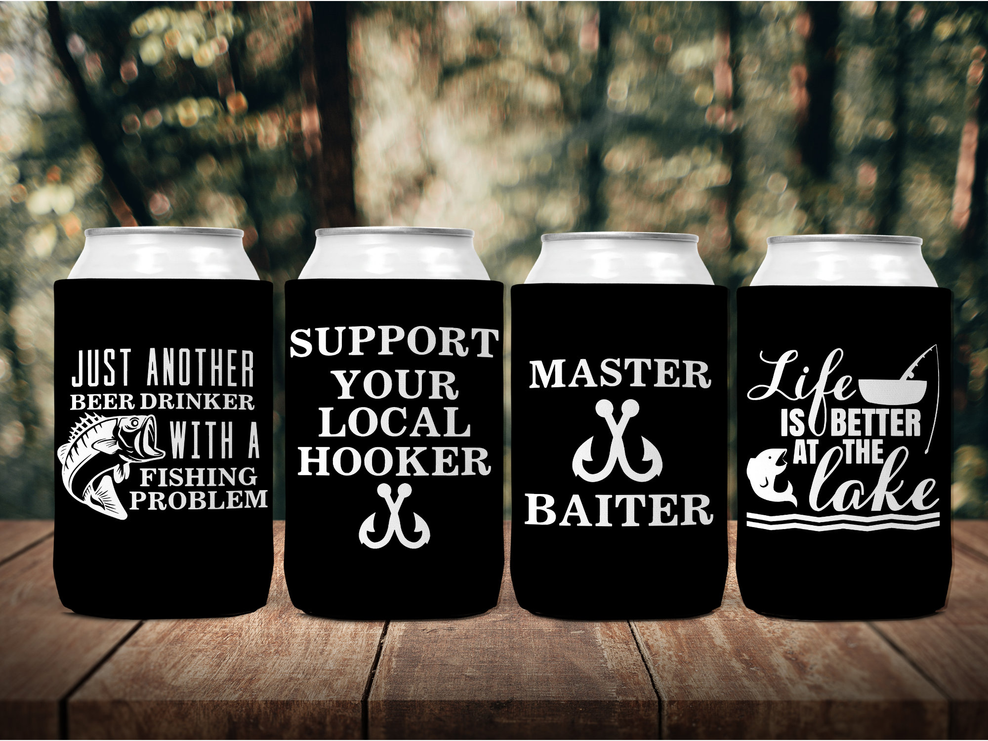 Fishing KOOZIE® Can Cooler Gift Set Fisherman Gift Gifts for Etsy