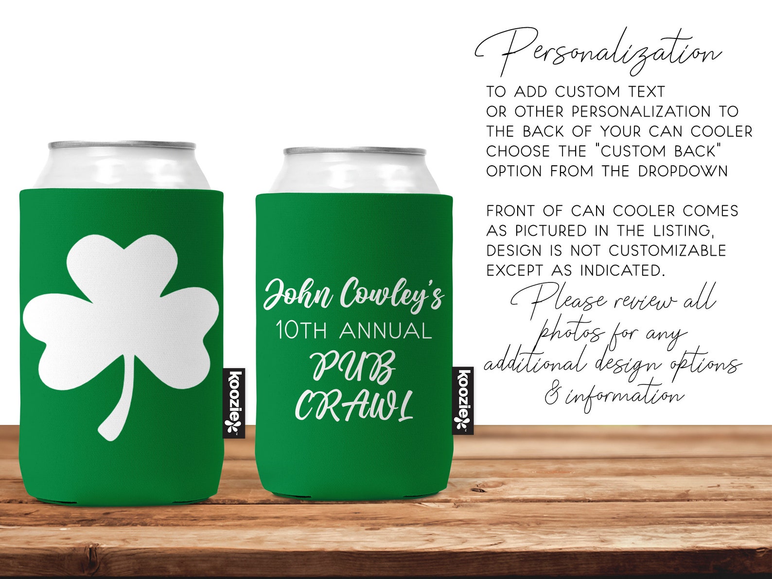 vineyard vines st paddys day koozie