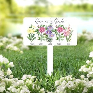 Grandmas Garden Sign, Metal Garden Sign Outdoor, Gift for Grandma from Grandkid, Garden Stake Sign, Garden Sign Personalized, Garden Gifts