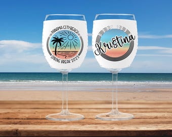 Wine Glass Sleeve Personalized, Wine Trip Girls Gift, Girls Trip Favors Wine, Girls Weekend Gifts, Wine Glass Custom, Wine Gifts and Favors