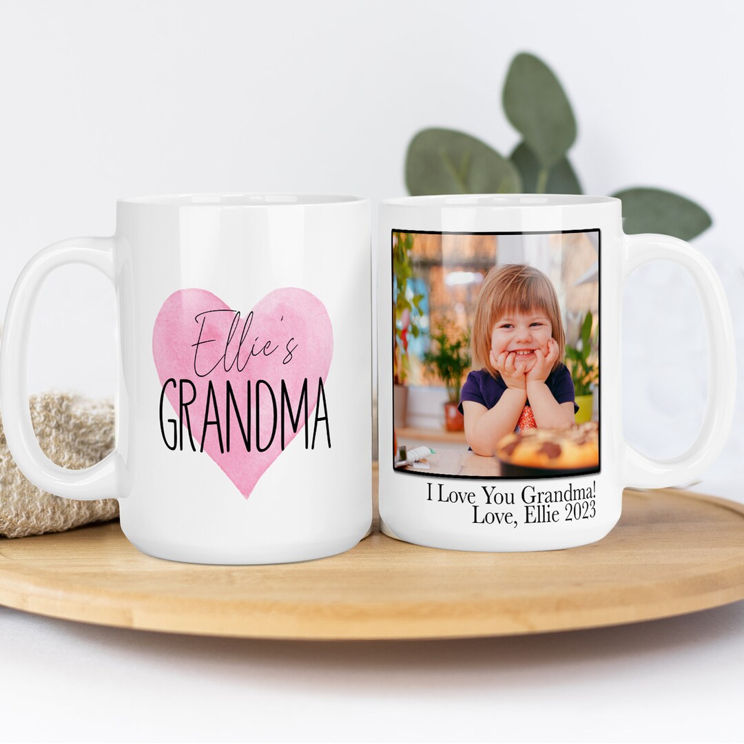 Grandma Mug Personalized With Photo Grandpa Gift From Baby Etsy