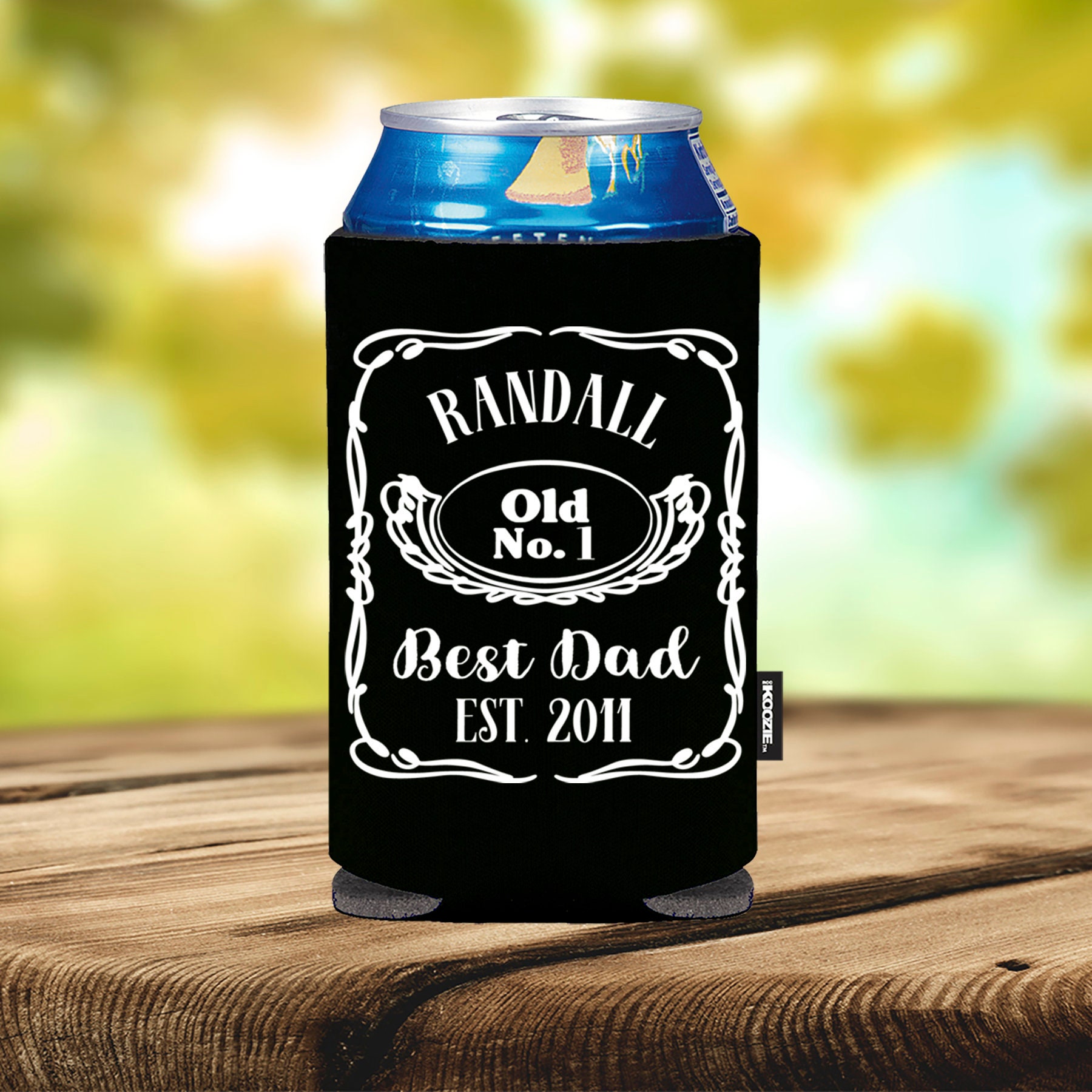 Daddy Crown Personalized Beer Can with Kids Birthdates Daddy Dad Father Birthday Christmas Fathers Day Gift for Him 