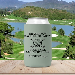 Golf Bachelor Party Can Cooler, Golf Outing Can Cooler, Golf Trip Gifts, Golf Bachelorette Party Favor, Golf Party Supplies