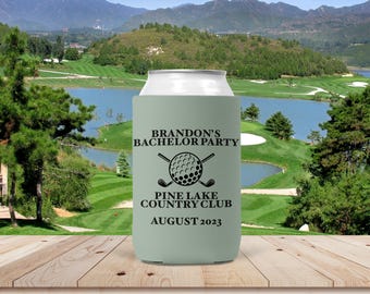 Golf Bachelor Party Can Cooler, Golf Outing Can Cooler, Golf Trip Gifts, Golf Bachelorette Party Favor, Golf Party Supplies