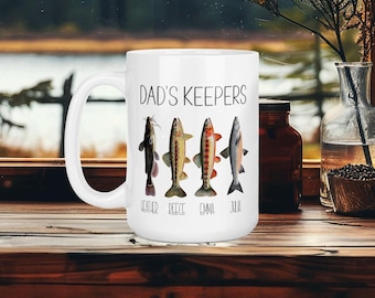 Fishing Gift for Dad, Fathers Day Gift from Kids, Dad Mug Gift, Dad Birthday Gift, Gift for Dad Birthday, Coffee Mug for Dad