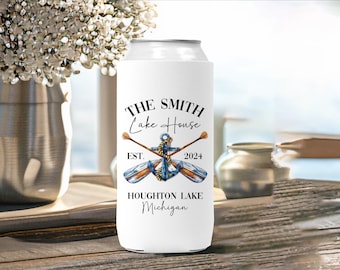 Lake House Can Cooler, Lake House Gifts, Lake Life Can Cooler, Host Gift Lake House, Lake House Warming Gift, Vacation Rental Favors