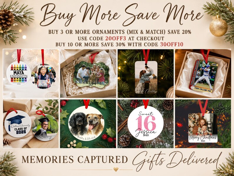 Kindergarten Ornament with Picture, Preschool Ornament Personalized, School Ornament for Kid, Kids Ornament Personalized, 1st Grade Ornament image 8