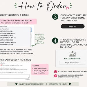 The image is a step-by-step guide on how to order items online, with a focus on customizing the order based on the user's preferences.
