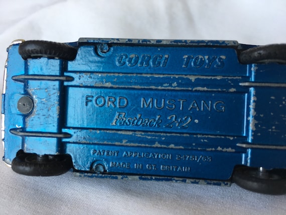 Corgi Toys Ford Mustang Fastback 2+2, 1960s - Etsy