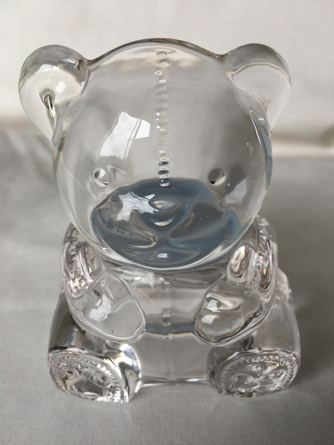 Crystal Teddy Bear Candle Holder W/ Solid Brass Snuffer and Votives Etsy