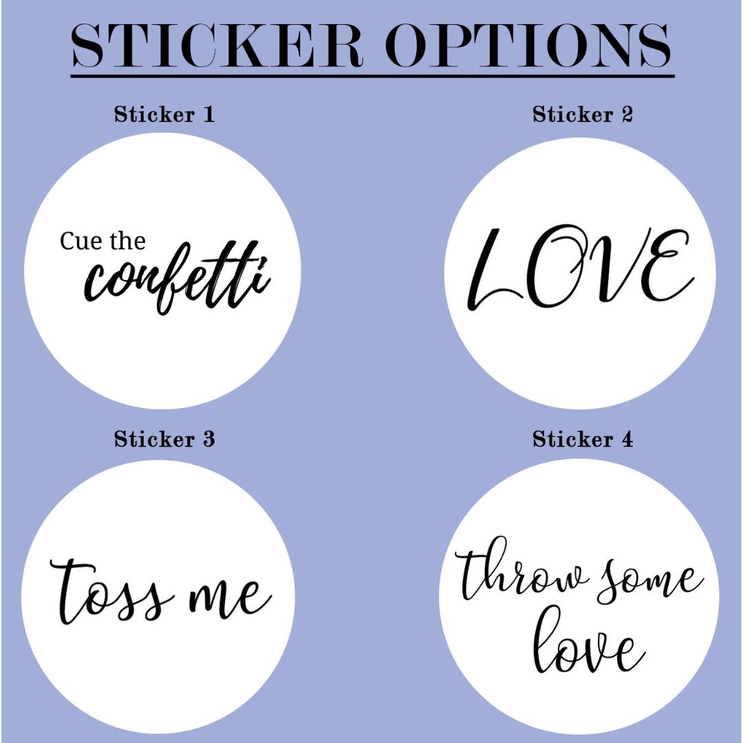 White Confetti & Bags Custom Label Option Biodegradable Etsy Australia