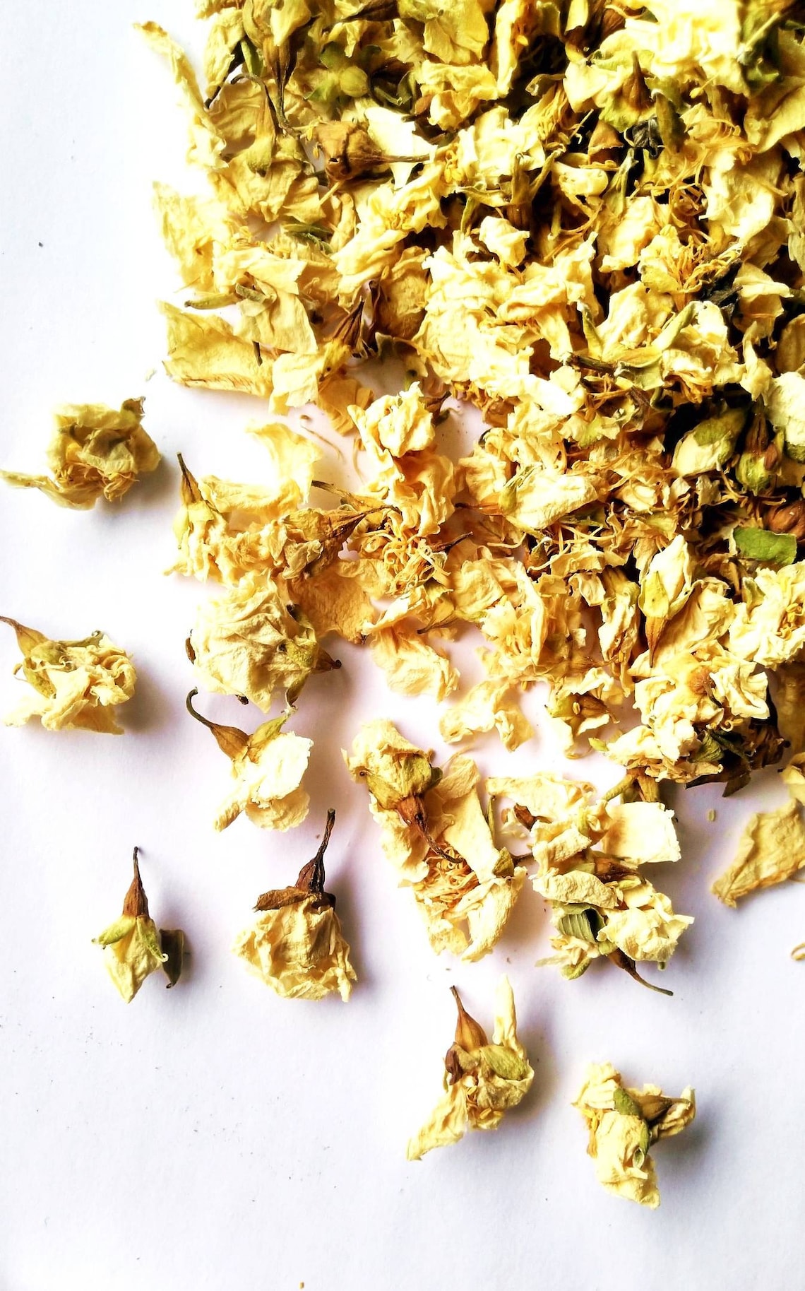 Dried Jasmine Flowers Jasmine with leaves Jasmine petals Etsy