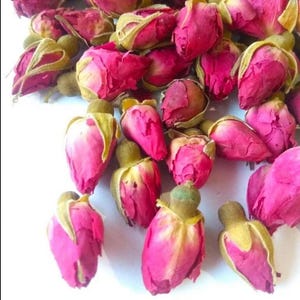 Dried Red Rose Buds: Organic Tea, Floral Decor, Herbal Ingredient